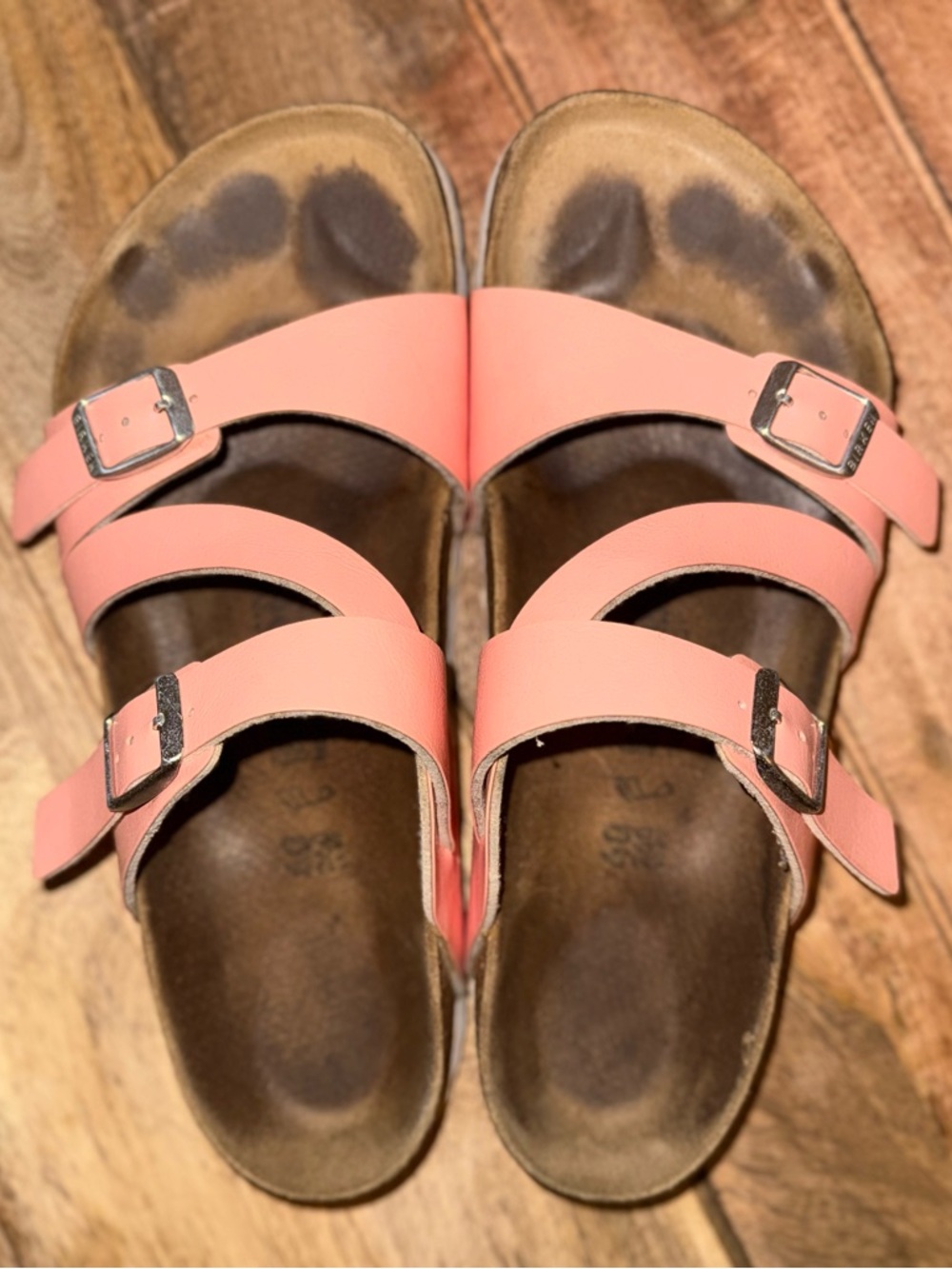 Birkenstock Salina Coral Peach Birko Flor | 40 260 L9 - Picture 4 of 12